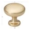 Gliderite Hardware 1-1/8 in. Champagne Gold Classic Round Cabinet Knob, 5PK 5411-CHPG-5 - alternate 3